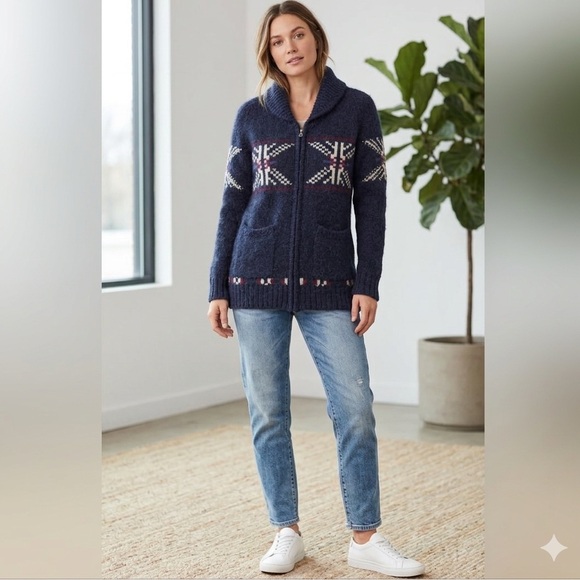 TNA Jackets & Blazers - TNA Merino & Alpaca Wool Jacket Womens Small Cowachin Coastal Thick Cozy Zip Up